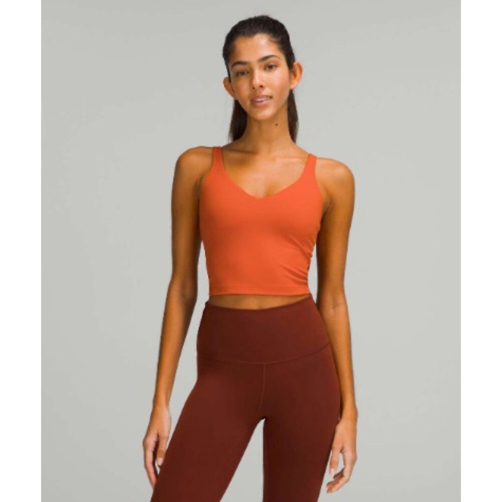 EUC Lululemon Align Tank Top Canyon Orange 10